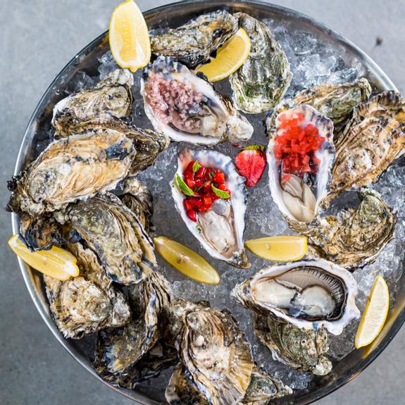 ogródek letni  Świeże ostrygi 